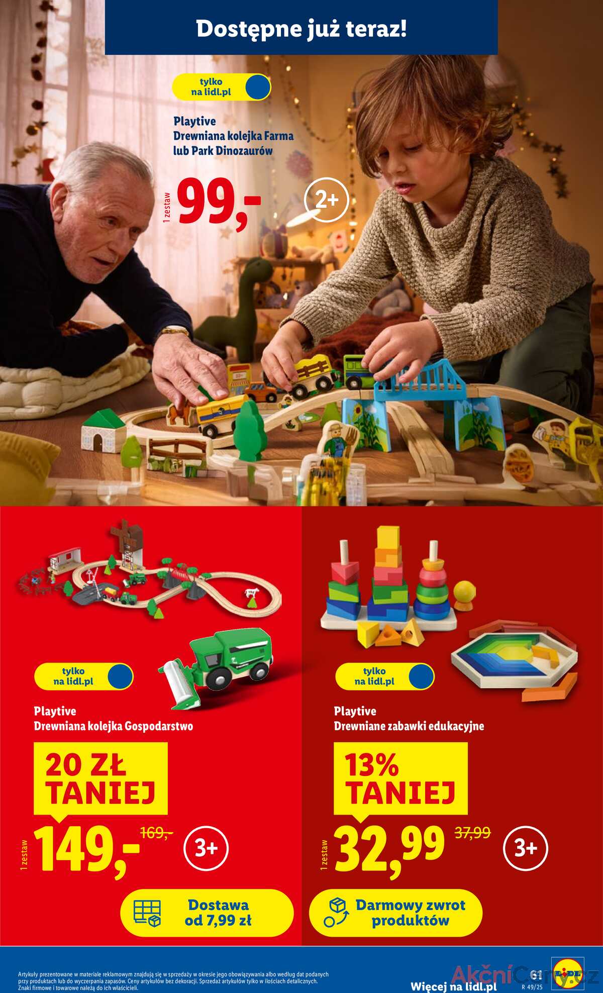 Leták Lidl Polsko 3.11.-24.12.2025 - Katalog hraček strana 61