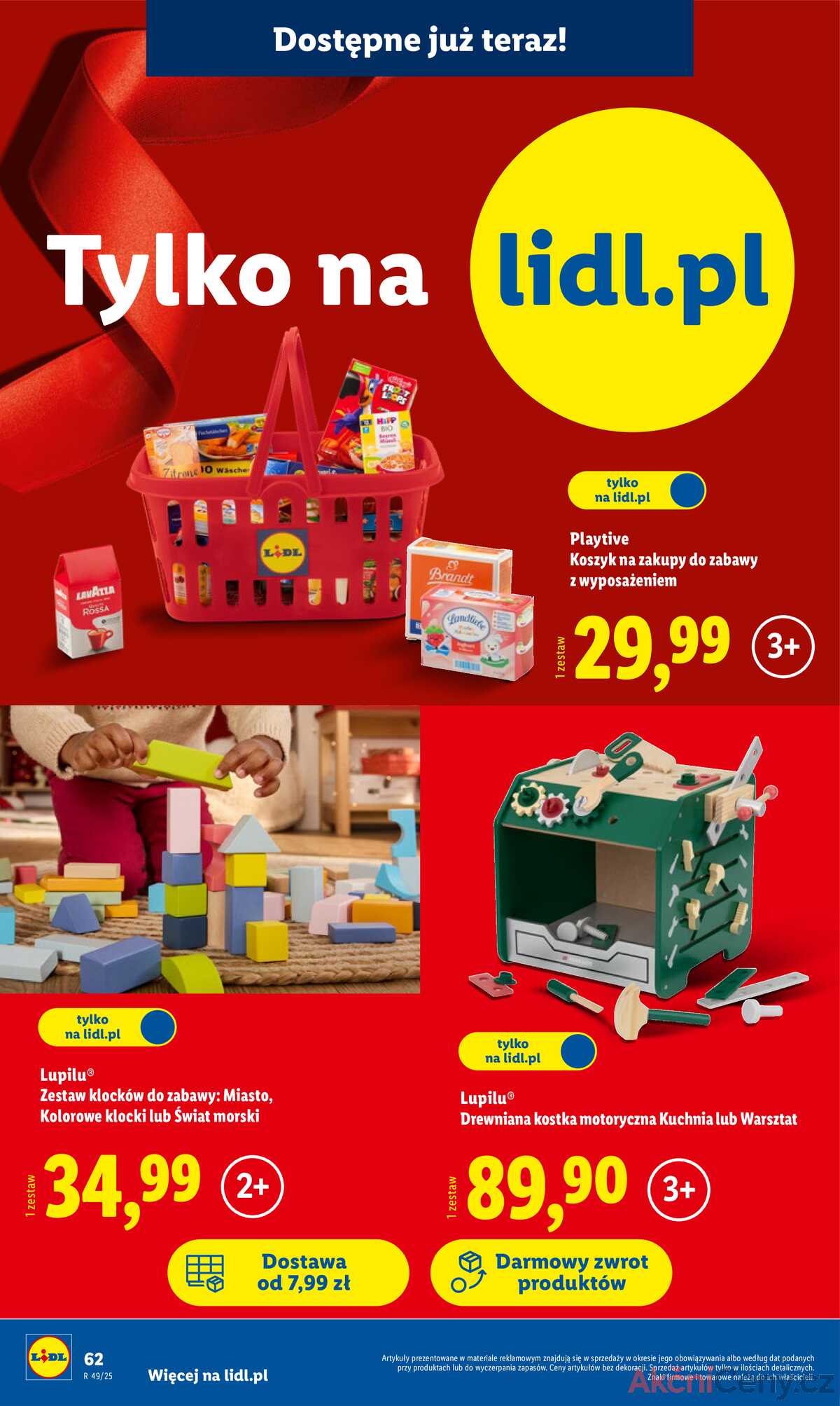 Leták Lidl Polsko 3.11.-24.12.2025 - Katalog hraček strana 62