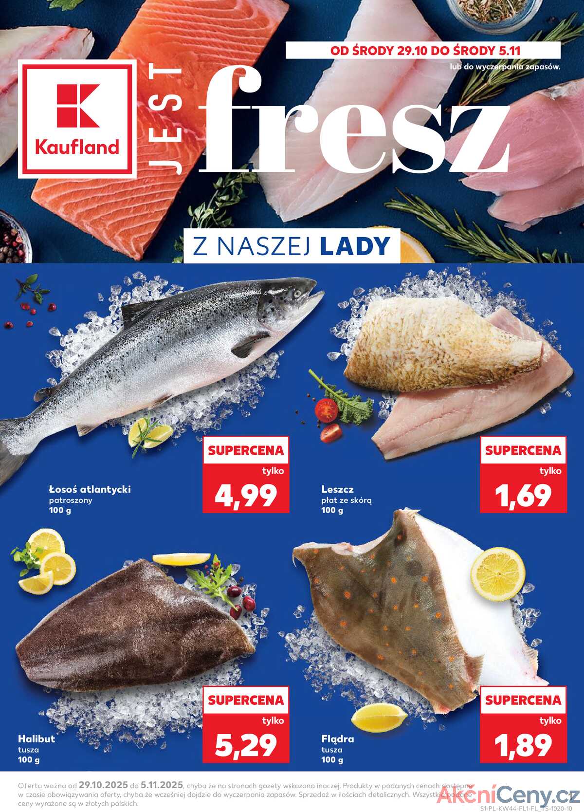 Leták Kaufland Polsko 29.10.-5.11.2025 strana 1