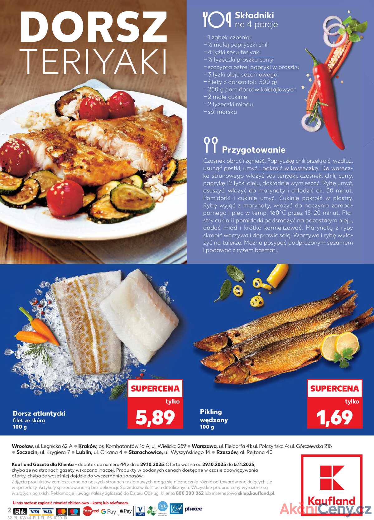Leták Kaufland Polsko 29.10.-5.11.2025 strana 2