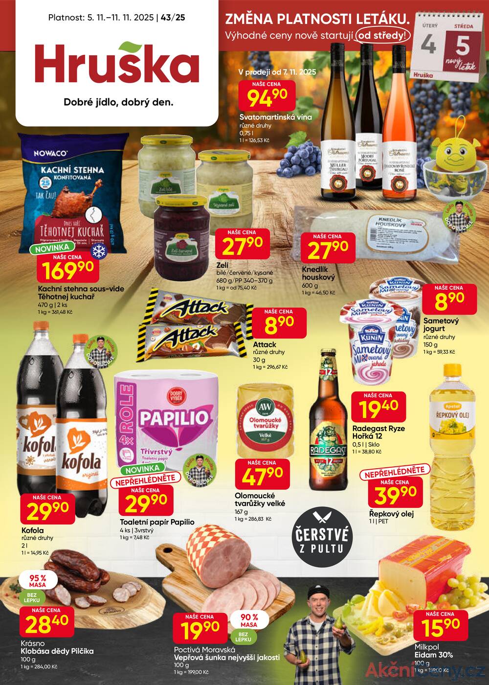 Leták Hruška - Hruška od 5.11. do 11.11.2025 - strana 1 Leták Hruška - Hruška od 5.11. do 11.11.2025 - strana 1