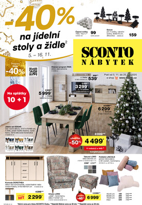 SCONTO nábytek letáky