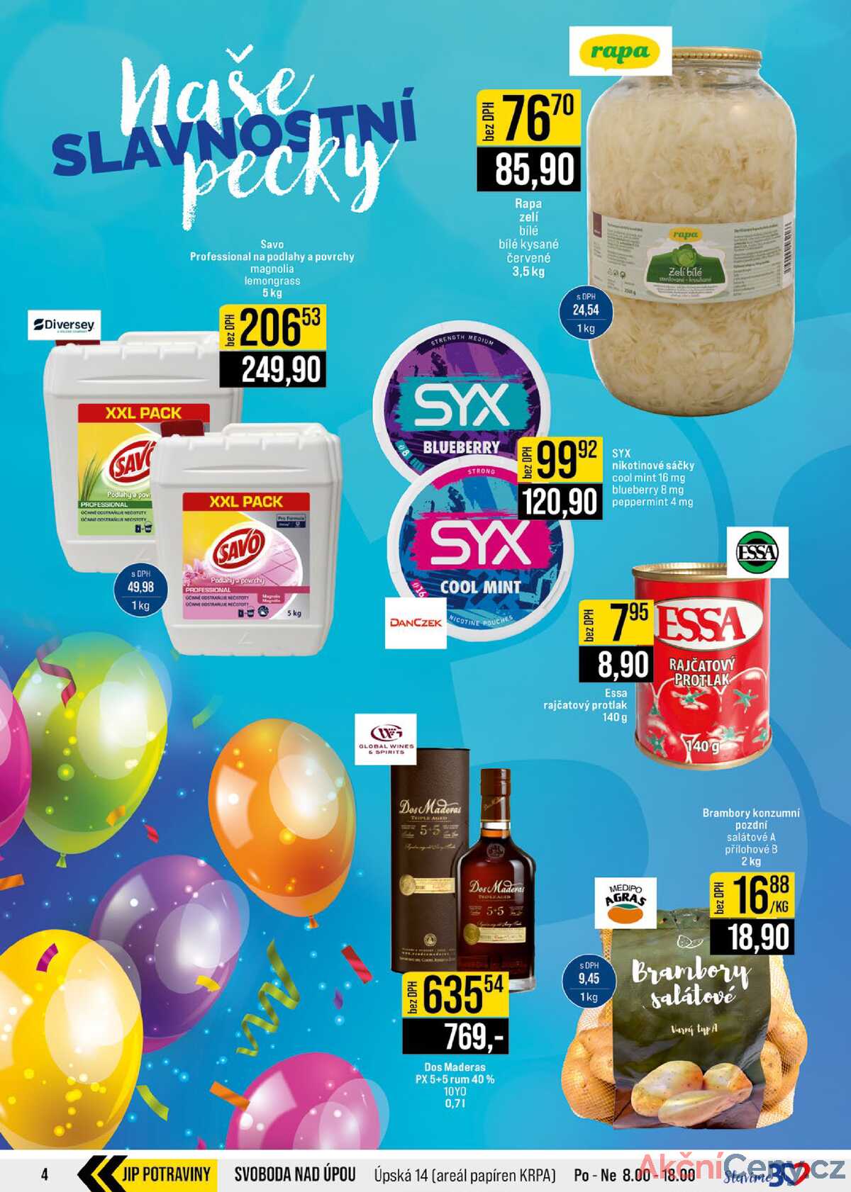 JIP Cash & Carry Brno, Praha, Ostrava, Jilemnice, Pardubice, Ostrava, Karlovy Vary, Olomouc a Zlín od 29.10. do 4.11.2025 strana 4