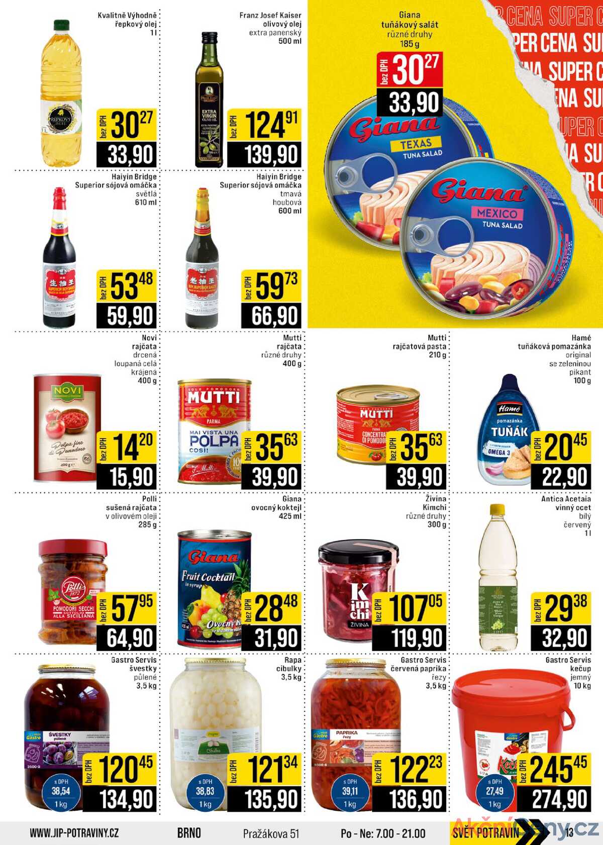 JIP Cash & Carry Brno, Praha, Ostrava, Jilemnice, Pardubice, Ostrava, Karlovy Vary, Olomouc a Zlín od 29.10. do 4.11.2025 strana 13