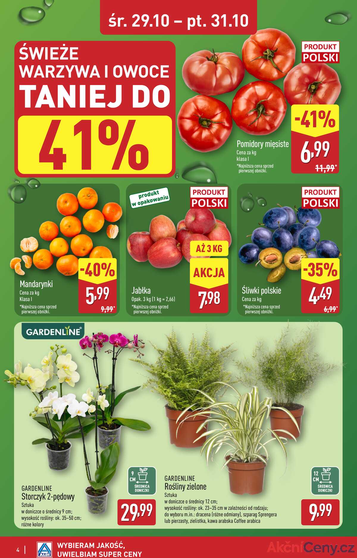 Leták Aldi Polsko 29.10.-31.10.2025 - Víkendová nabídka strana 4