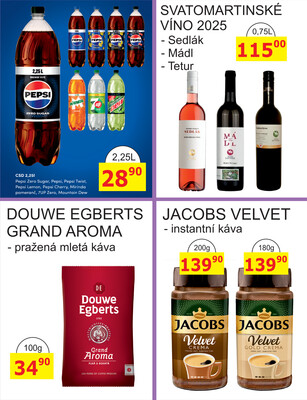 BENE Nápoje od 1.11. do 30.11.2025