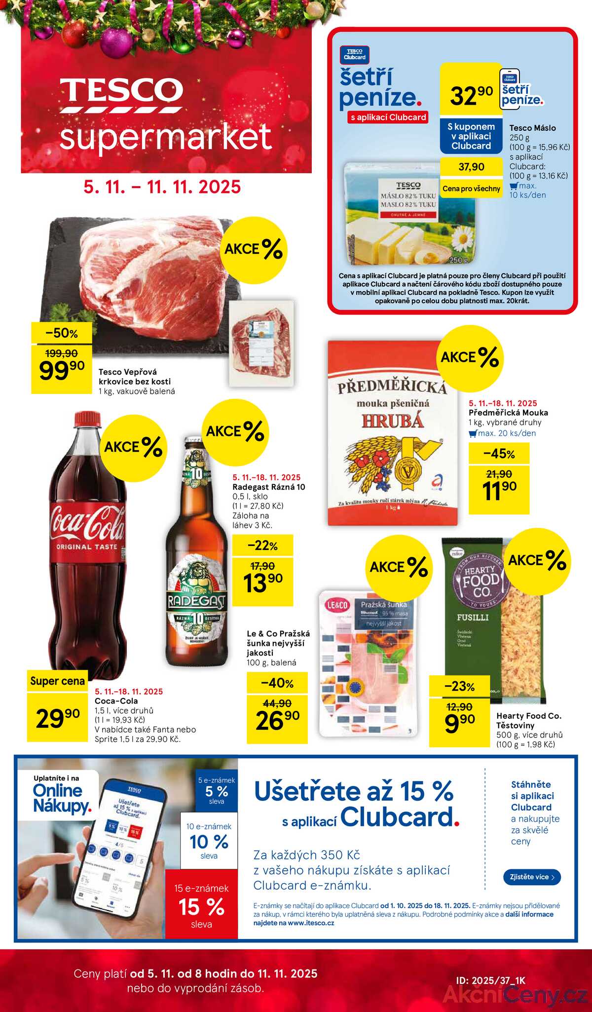 Tesco supermarkety od 5.11. do 11.11.2025 strana 1