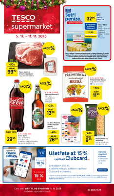 Tesco supermarkety od 5.11. do 11.11.2025