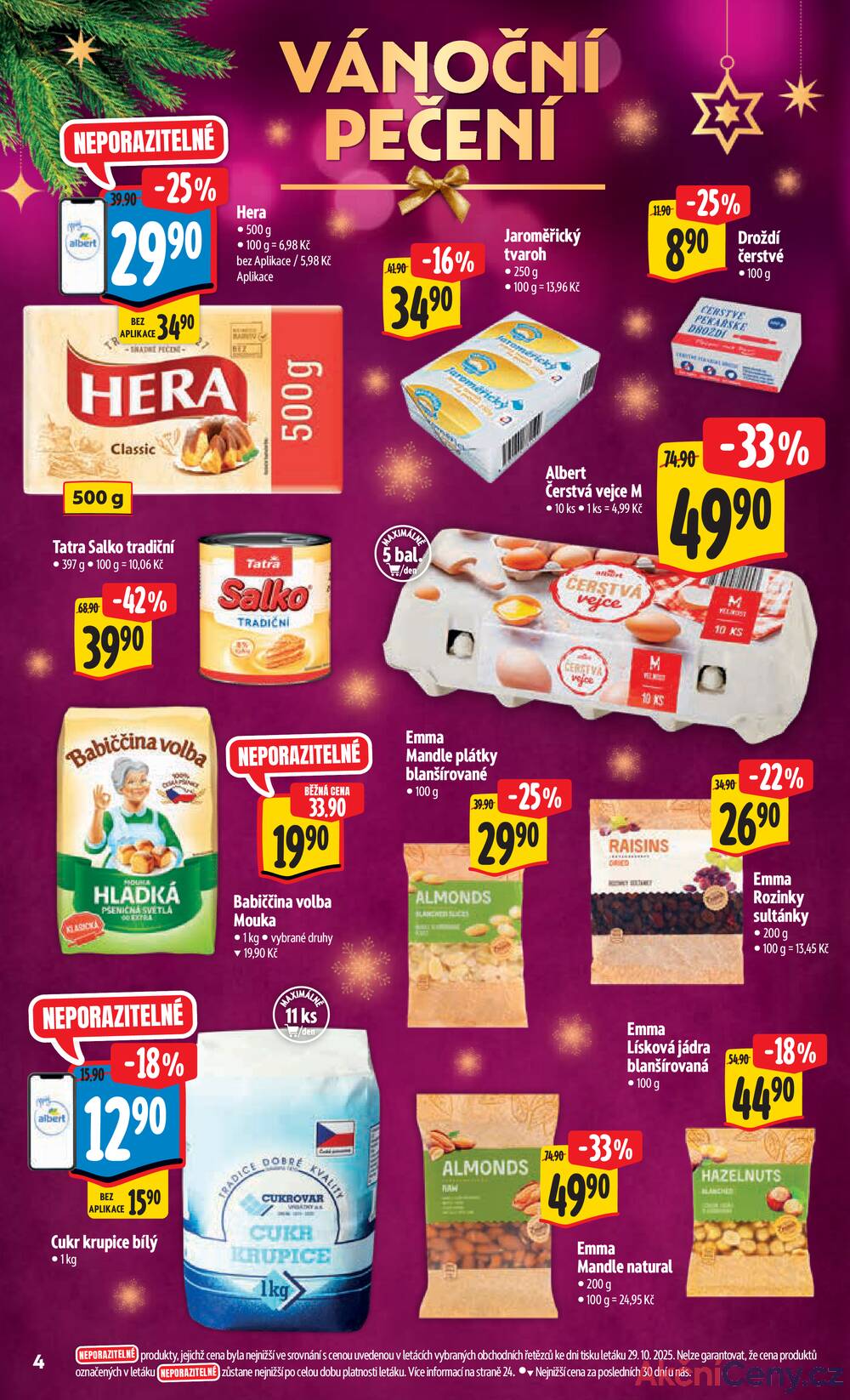 Leták Albert - Albert  Hypermarket od 5.11. do 11.11.2025 - strana 4 Leták Albert - Albert  Hypermarket od 5.11. do 11.11.2025 - strana 4