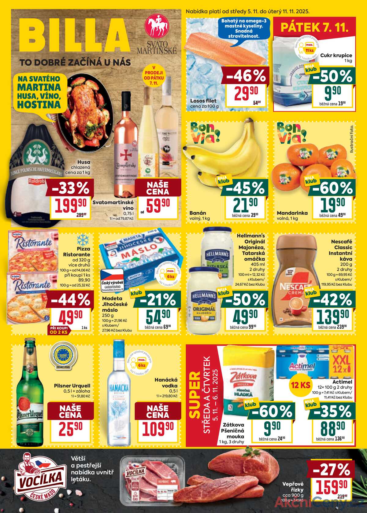 Billa malý leták od 5.11. do 11.11.2025 strana 1