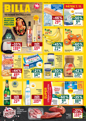 Billa malý leták od 5.11. do 11.11.2025