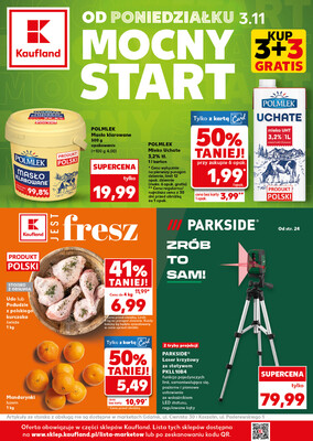 Leták Kaufland Polsko 3.11.-5.11.2025 - Silný start