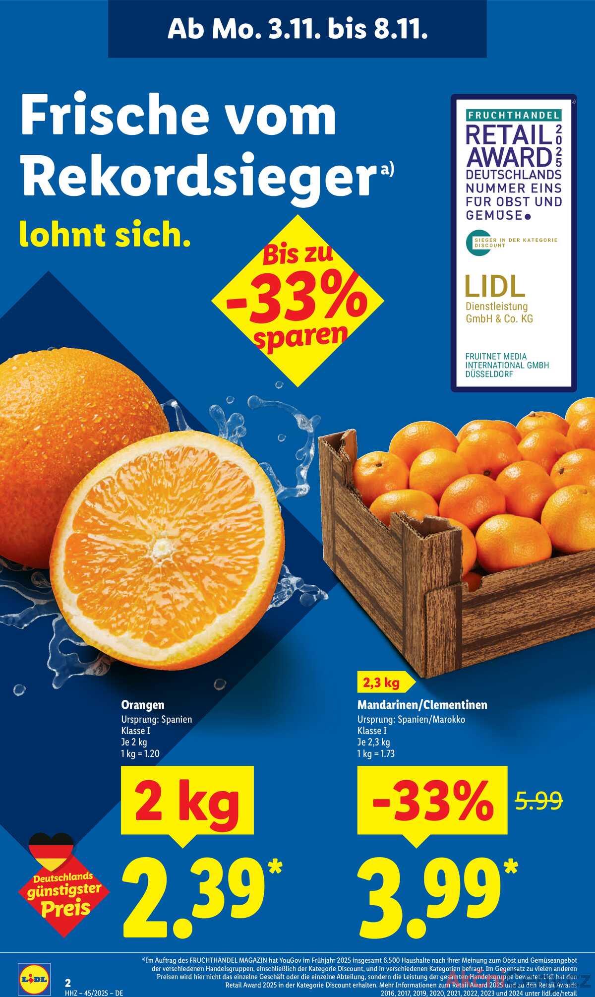 Leták Lidl Německo 3.11.-8.11.2025 strana 2