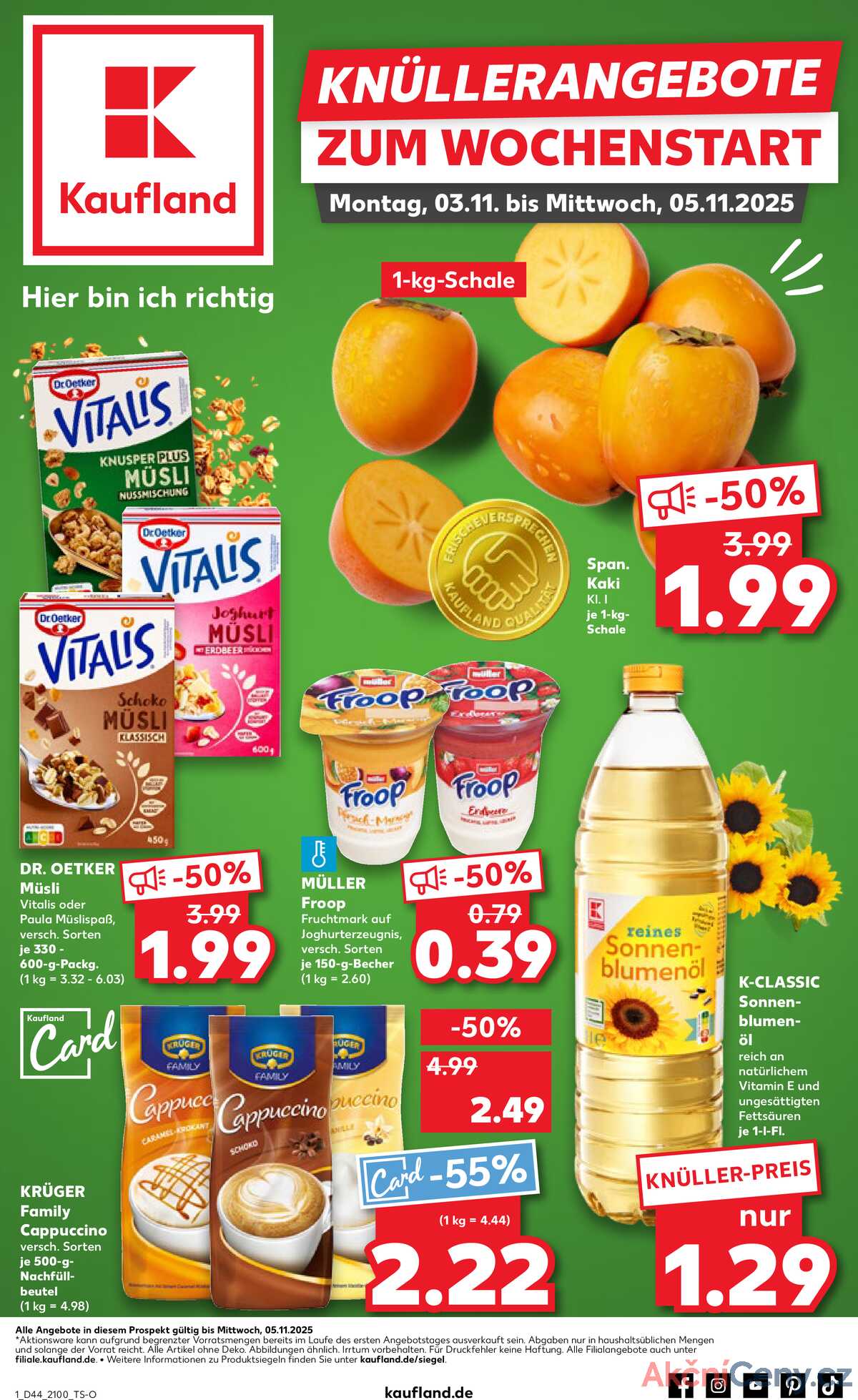 Leták Kaufland Německo 2.11.-5.11.2025 strana 1