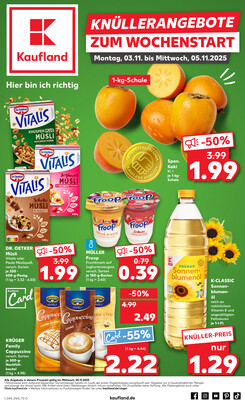Leták Kaufland Německo 2.11.-5.11.2025