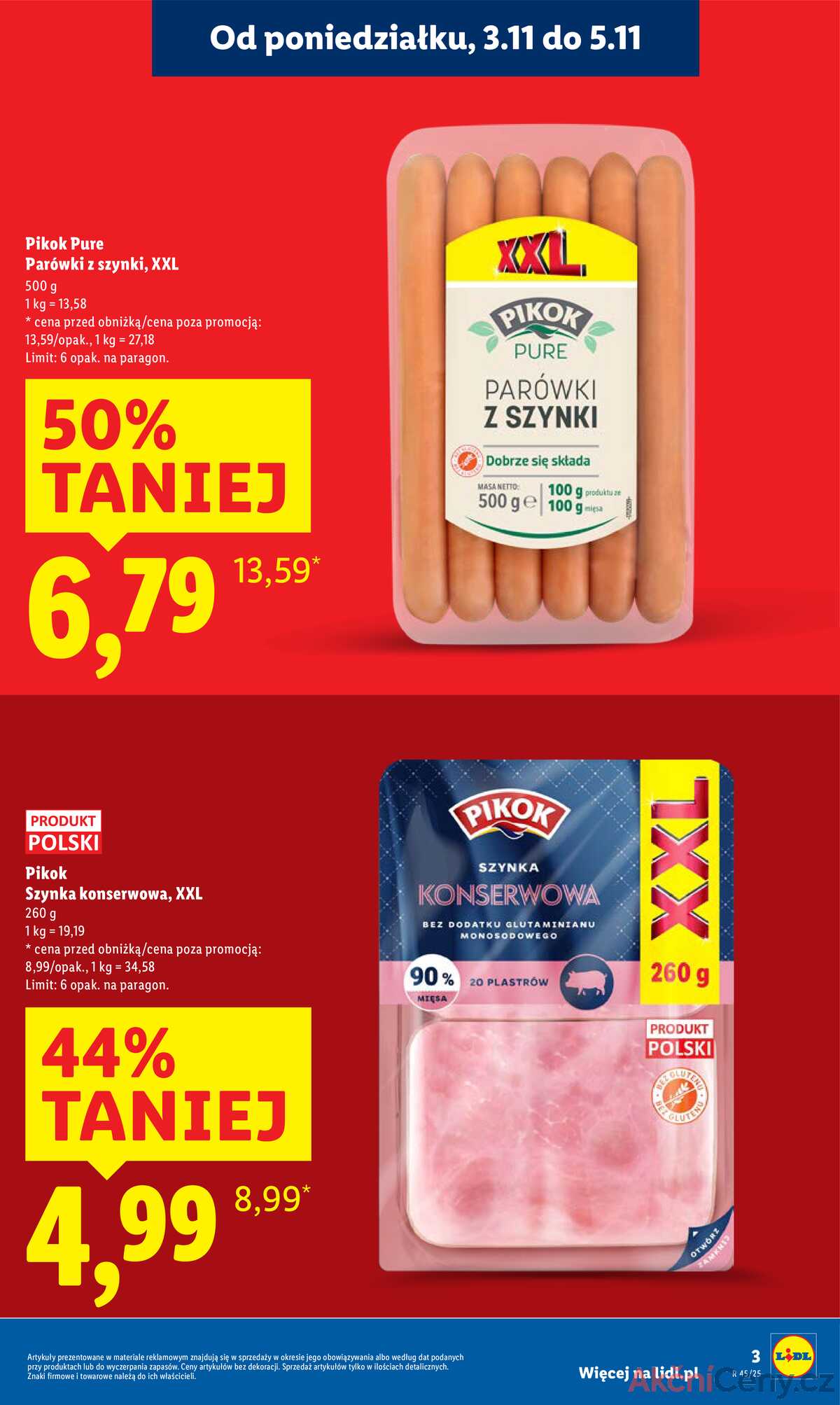 Leták Lidl Polsko 3.11.-5.11.2025 strana 3