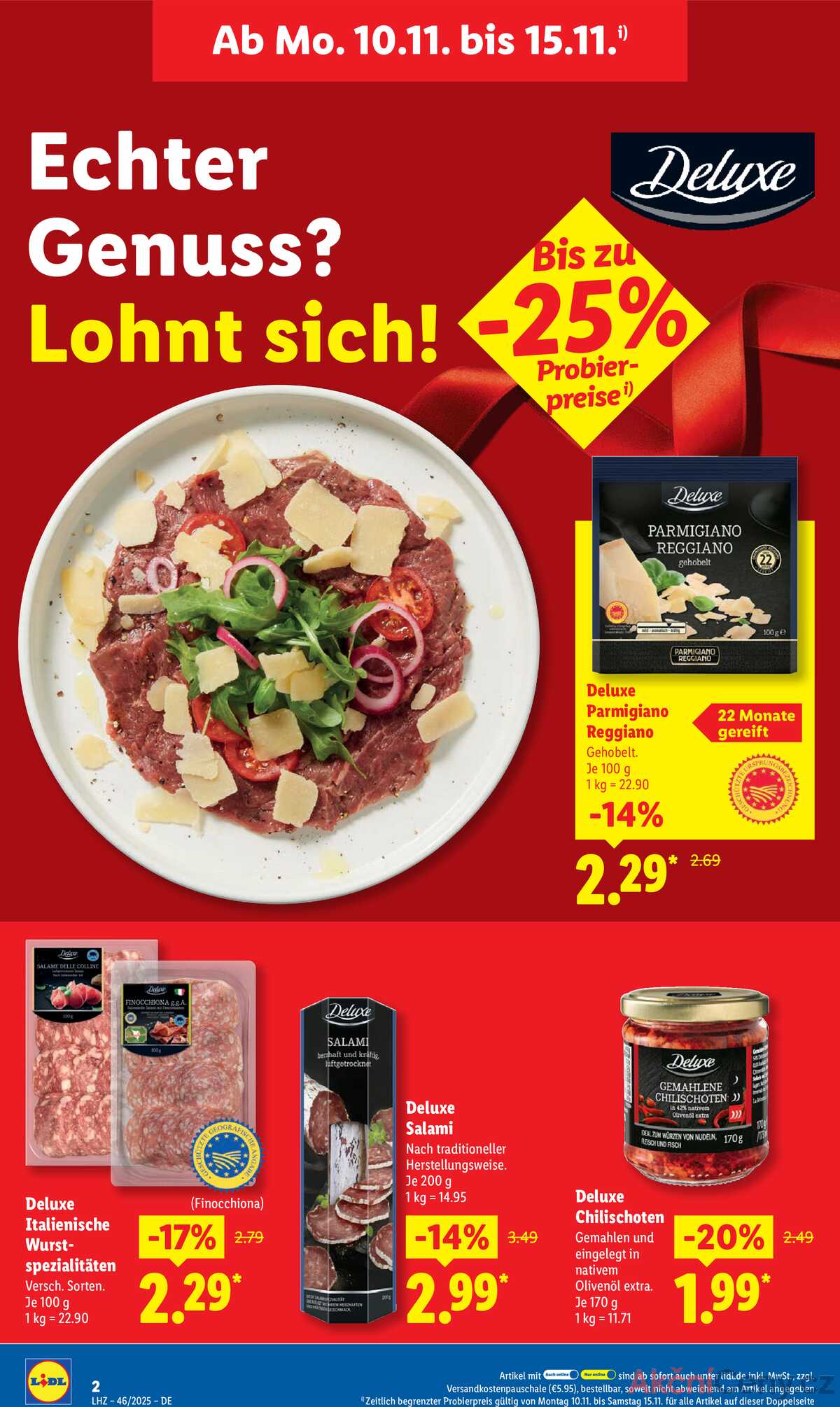 Leták Lidl Německo 10.11.-15.11.2025 strana 2