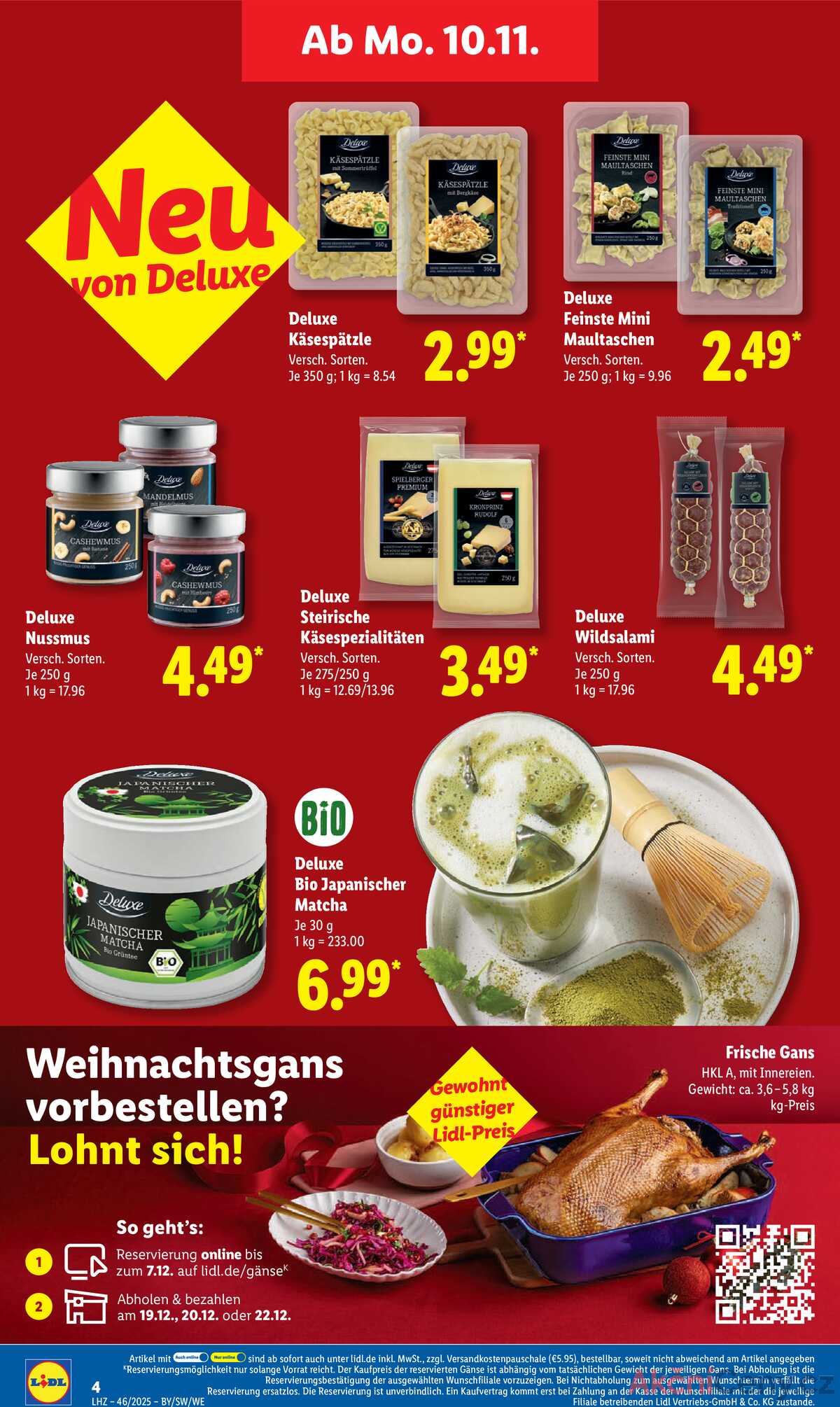 Leták Lidl Německo 10.11.-15.11.2025 strana 4