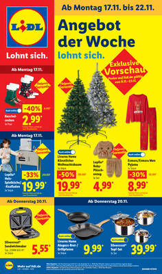 Leták Lidl Německo 17.11.-22.11.2025