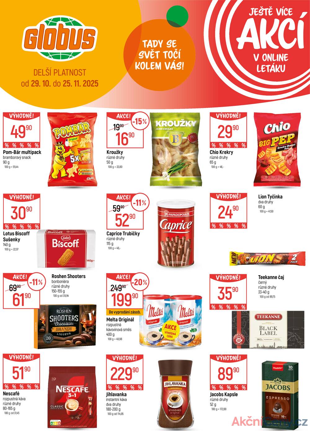 Leták Globus - Akční leták Globus 5.11. - 11.11.2025 - Globus Praha - Centrum Černý Most - strana 39
