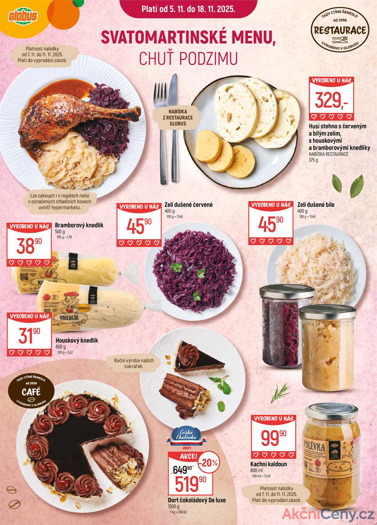 Akční leták Globus 5.11. - 18.11.2025 - Globus Praha - Čakovice strana 3