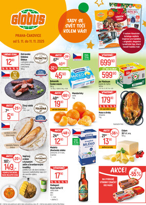 Akční leták Globus 5.11. - 11.11.2025 - Globus Praha - Čakovice