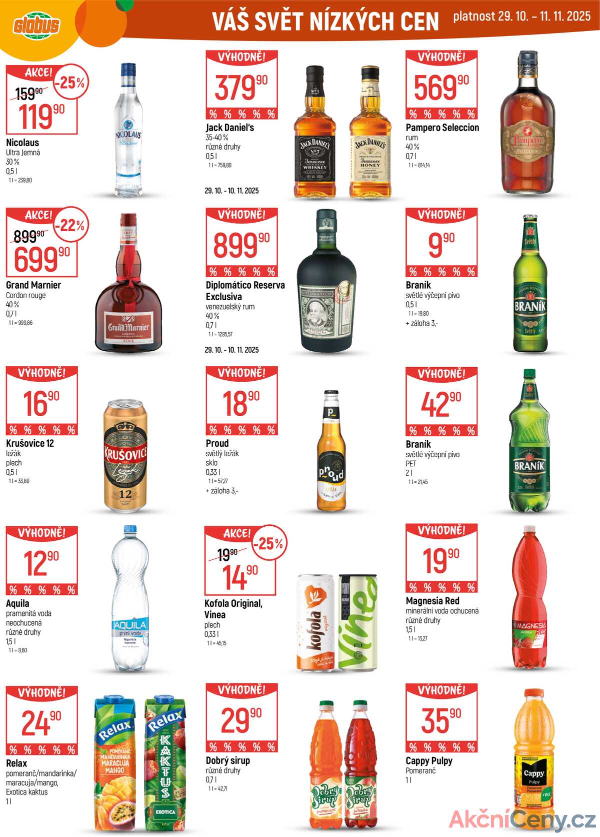 Akční leták Globus 5.11. - 11.11.2025 - Globus Praha - Zličín strana 30