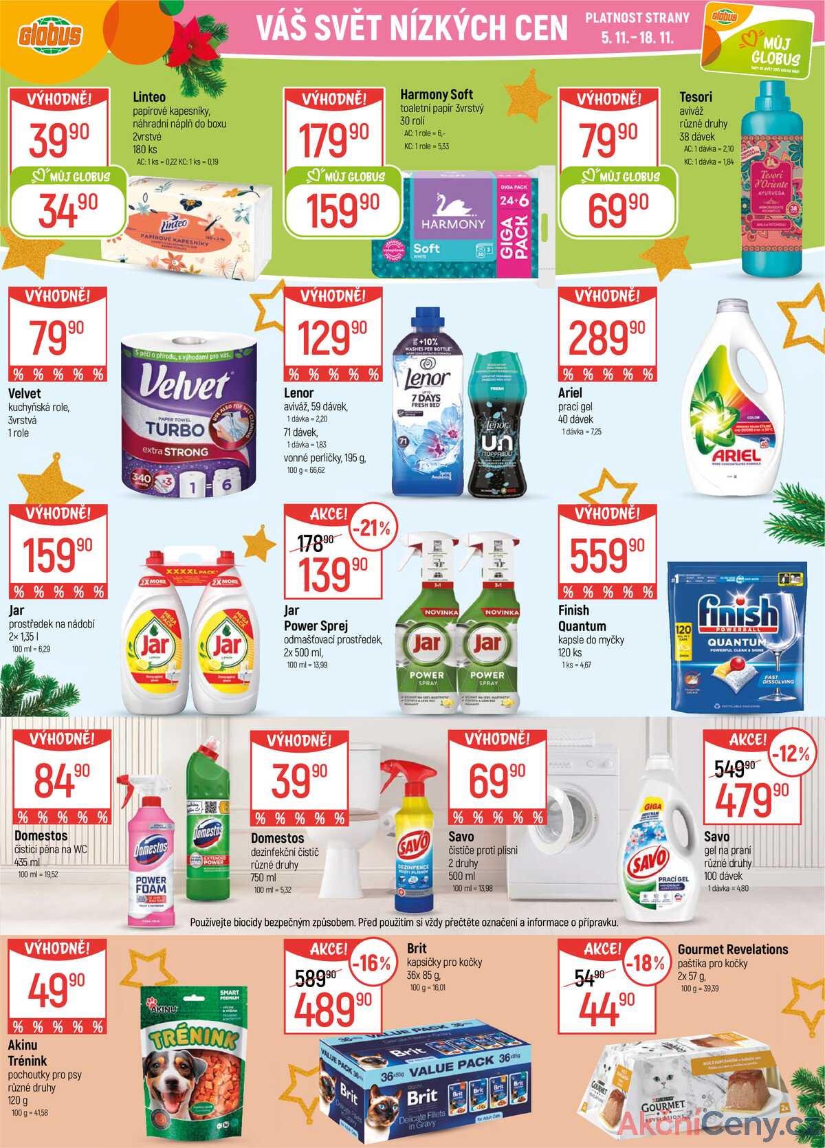 Akční leták Globus 5.11. - 11.11.2025 - Globus Praha - Zličín strana 34