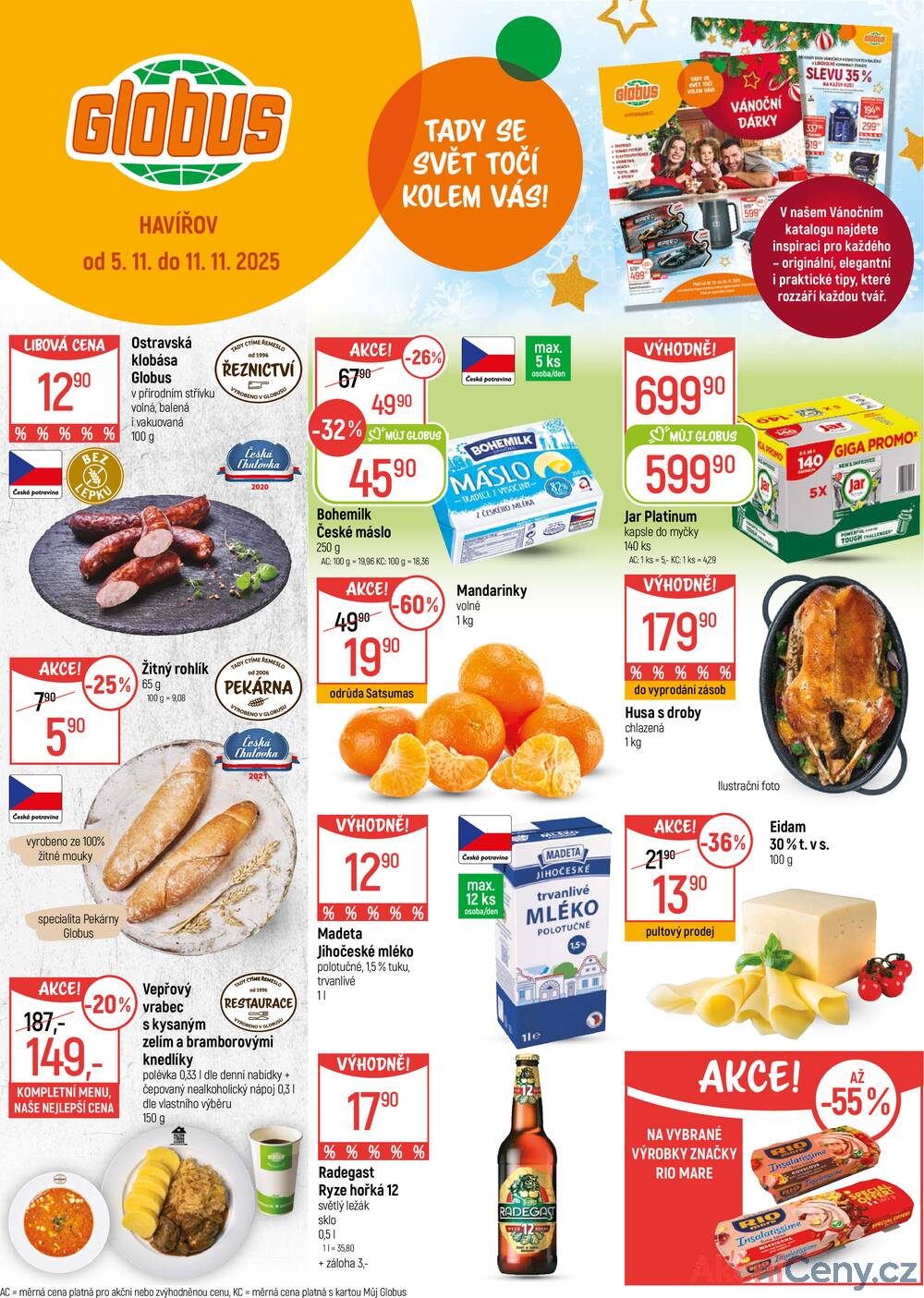 Leták Globus - Akční leták Globus 5.11. - 11.11.2025 - Globus Havířov - strana 1