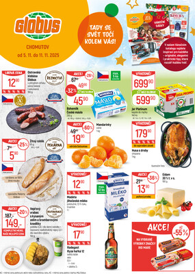 Akční leták Globus 5.11. - 11.11.2025 - Globus Chomutov