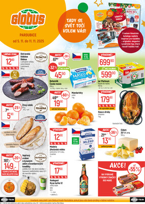 Akční leták Globus 5.11. - 11.11.2025 - Globus Pardubice