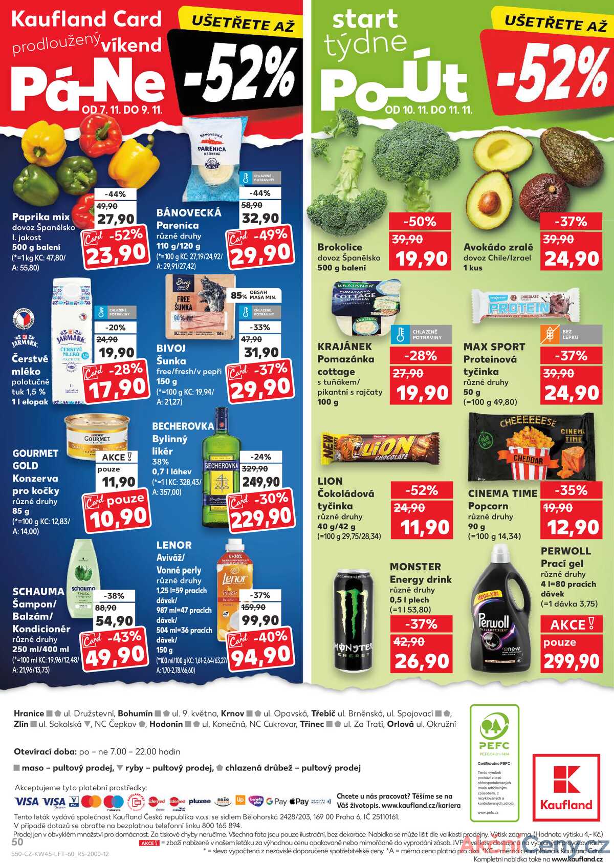 Kaufland 5.11. - 11.11. - Kaufland - Třinec - Lyžbice strana 50