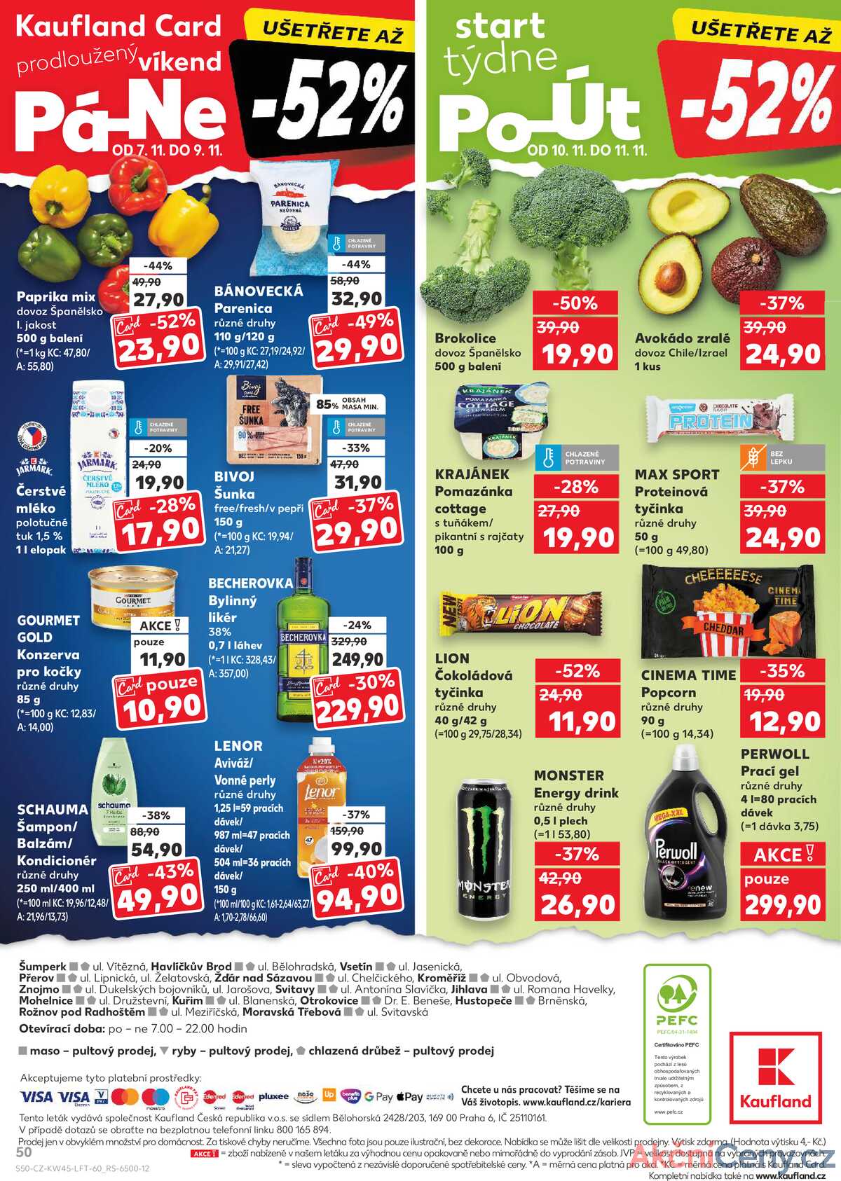 Kaufland 5.11. - 11.11. - Kaufland - Havlíčkův Brod strana 50