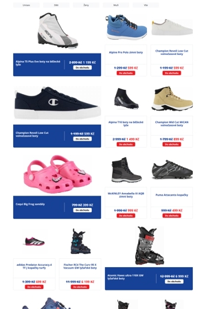 Intersport Boty - 3. 11. 2025