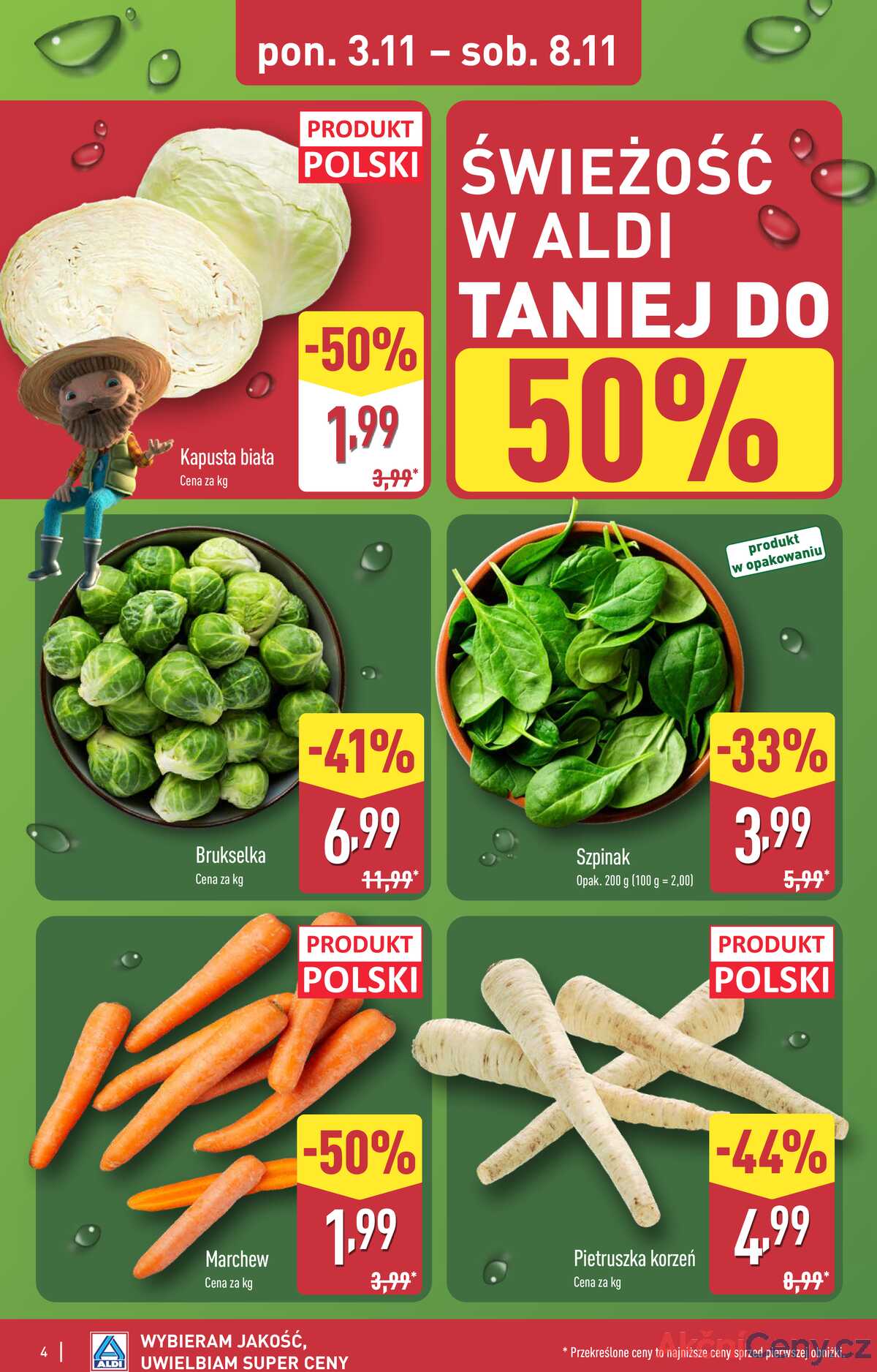 Leták Aldi Polsko 3.11.-8.11.2025 - Úplná nabídka strana 4