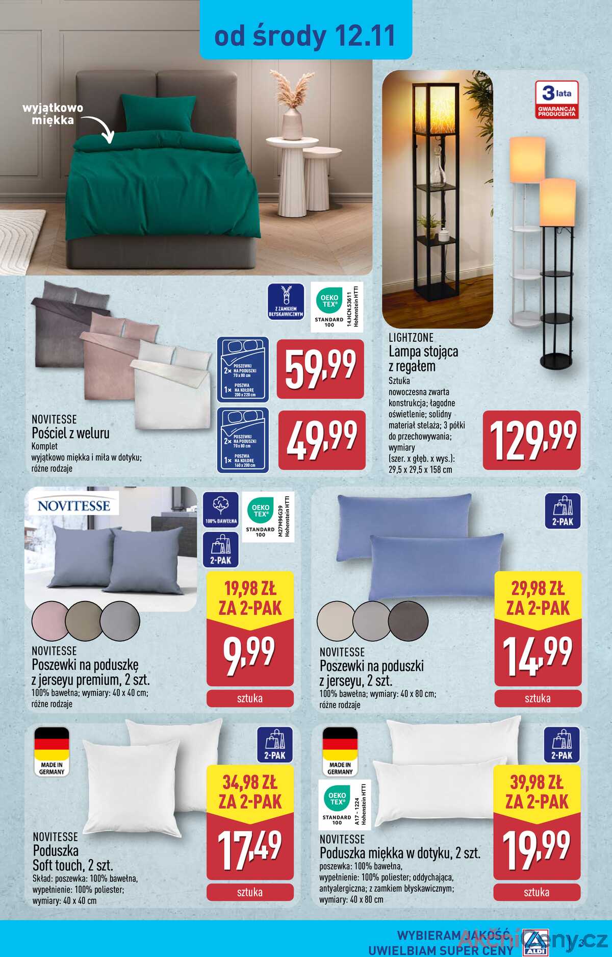 Leták Aldi Polsko 12.11.-15.11.2025 - Průmyslové výrobky a textil strana 3