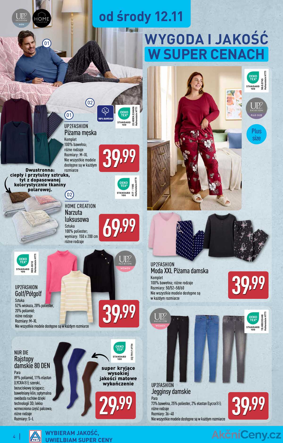 Leták Aldi Polsko 12.11.-15.11.2025 - Průmyslové výrobky a textil strana 4