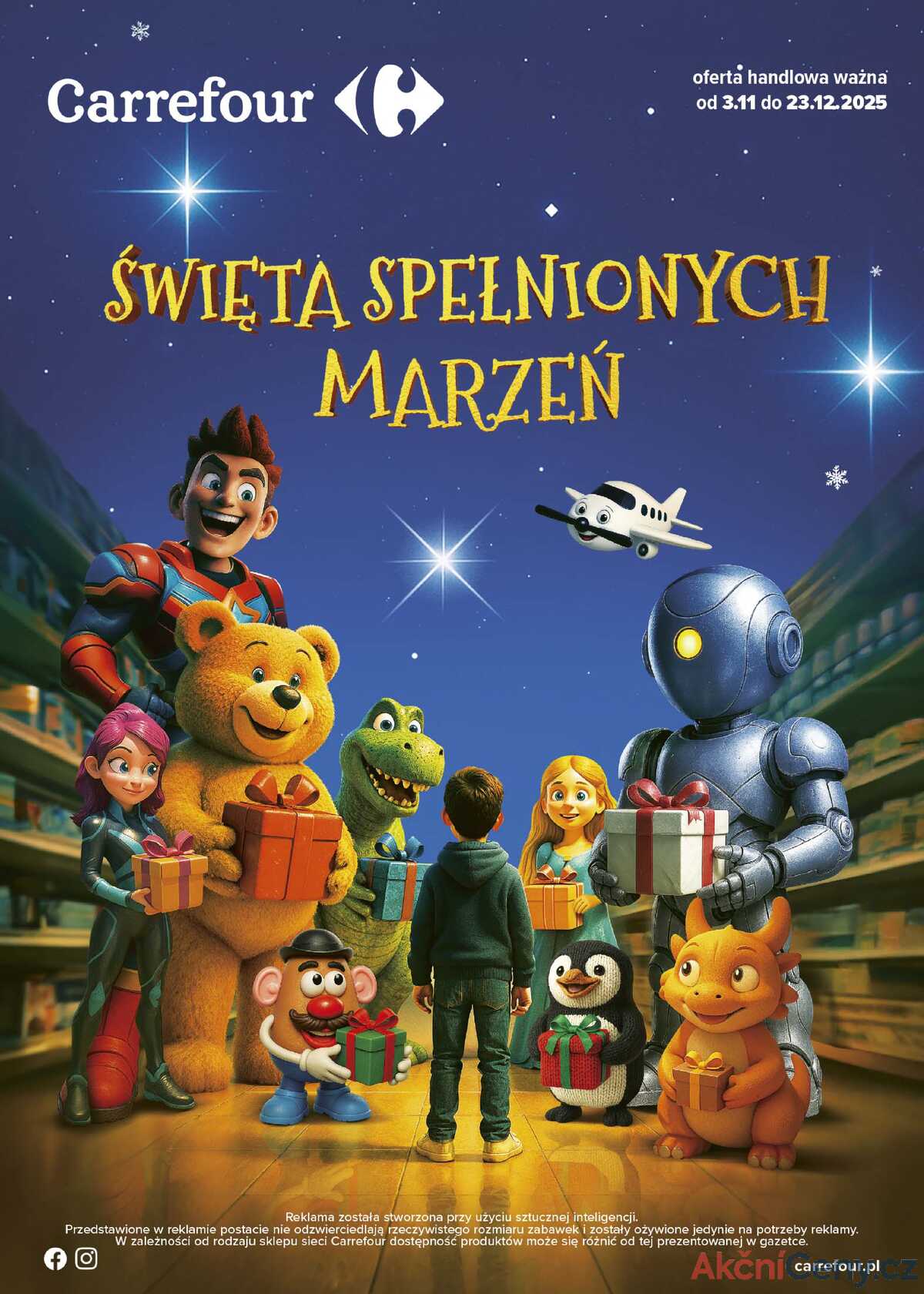 Leták Carrefour Polsko 3.11.-23.12.2025 - Hračky strana 1