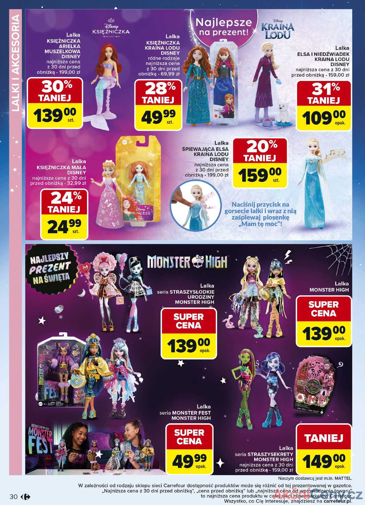 Leták Carrefour Polsko 3.11.-23.12.2025 - Hračky strana 30