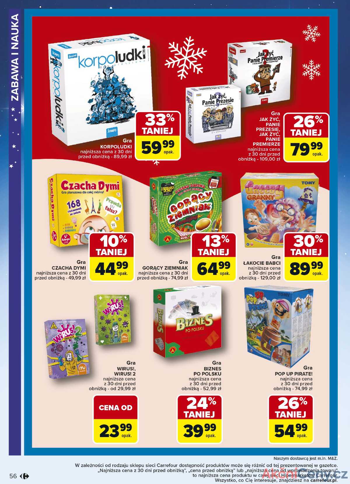 Leták Carrefour Polsko 3.11.-23.12.2025 - Hračky strana 56