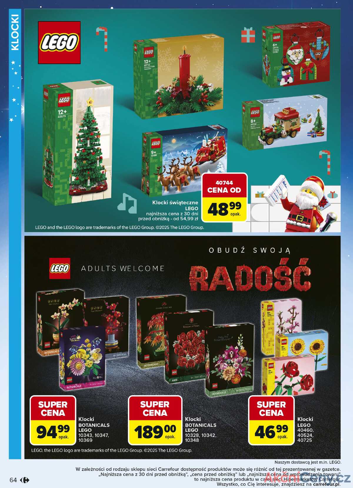 Leták Carrefour Polsko 3.11.-23.12.2025 - Hračky strana 64