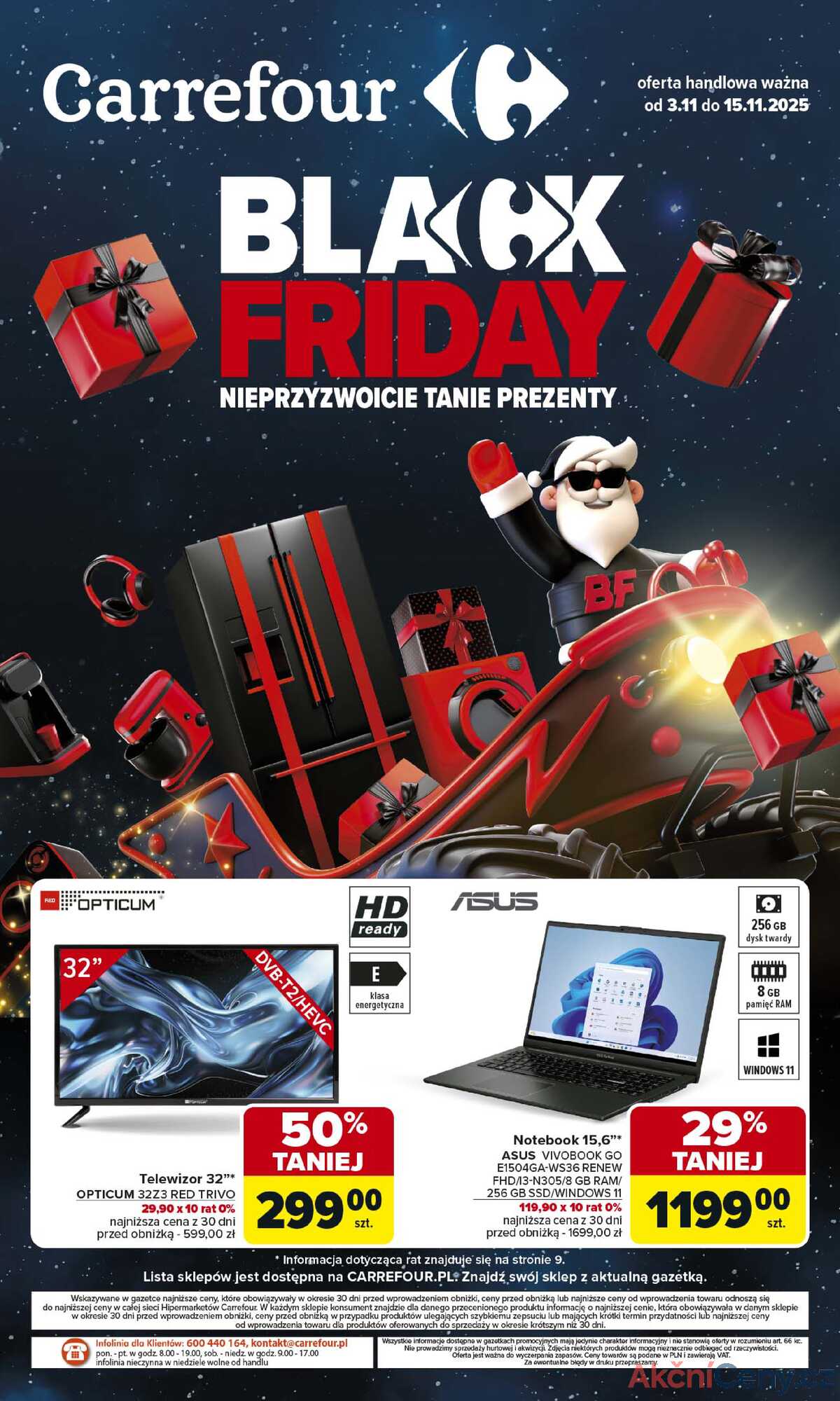 Leták Carrefour Polsko 3.11.-15.11.2025 - BLACK FRIDAY od pondělí! strana 1