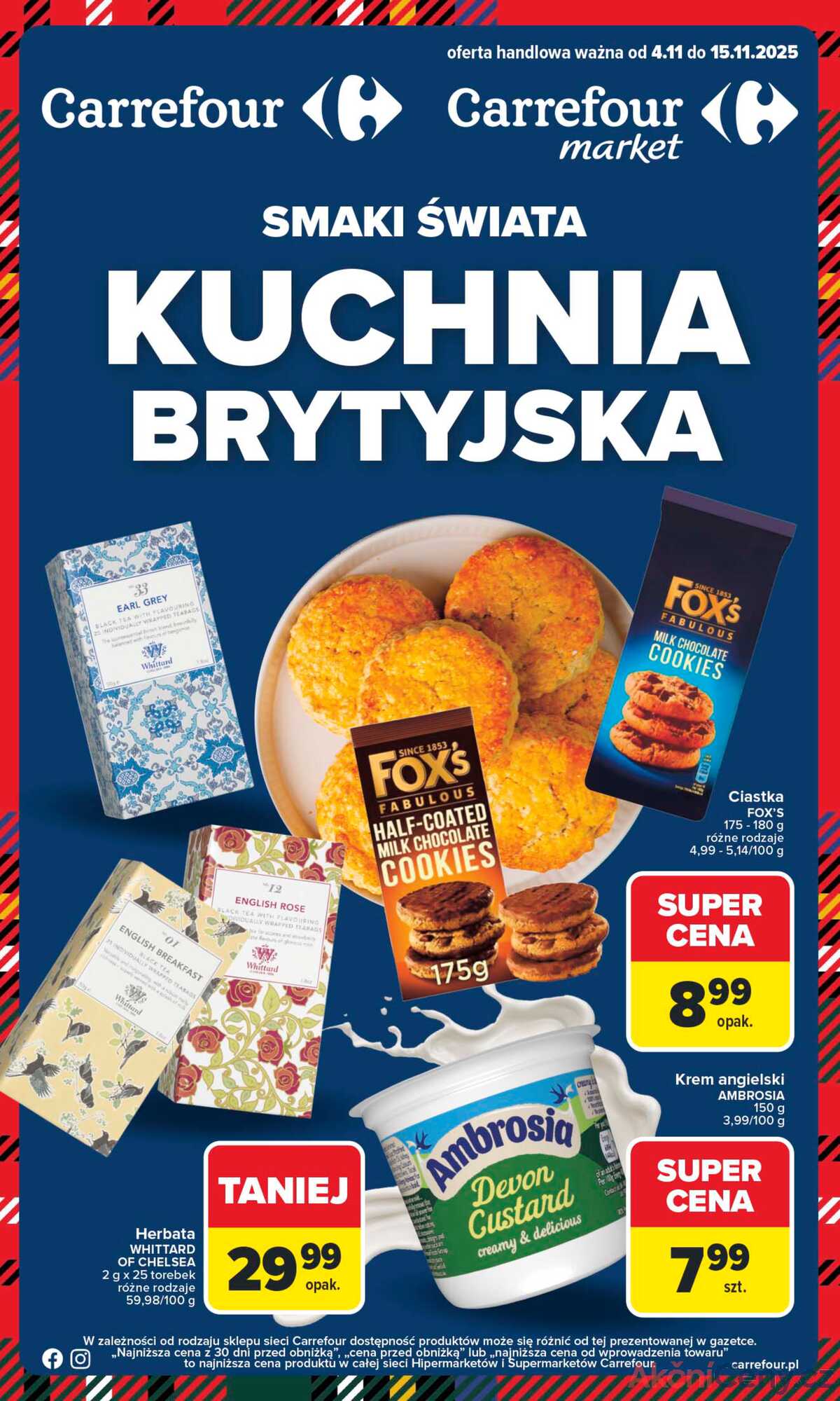 Leták Carrefour Polsko 4.11.-15.11.2025 - Britská kuchyně od úterý! strana 1