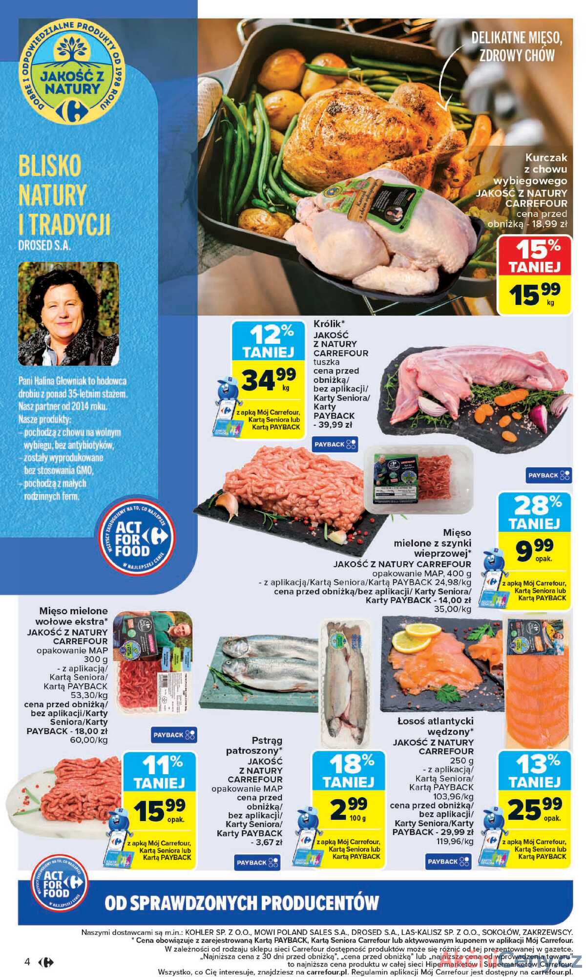 Leták Carrefour Polsko 3.11.-15.11.2025 - ACT FOR FOOD od pondělí! strana 4