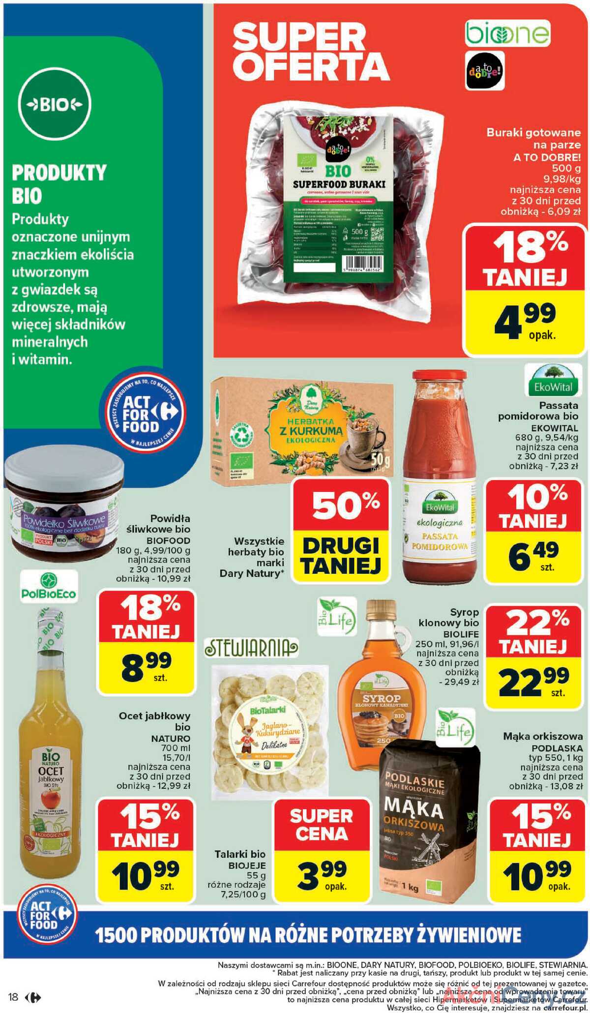 Leták Carrefour Polsko 3.11.-15.11.2025 - ACT FOR FOOD od pondělí! strana 18