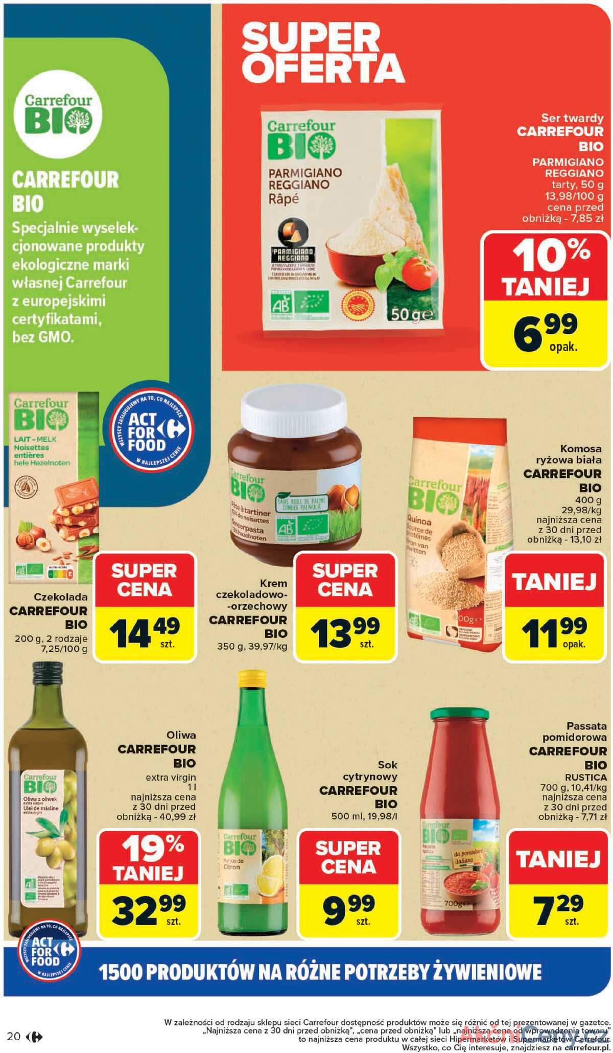 Leták Carrefour Polsko 3.11.-15.11.2025 - ACT FOR FOOD od pondělí! strana 20