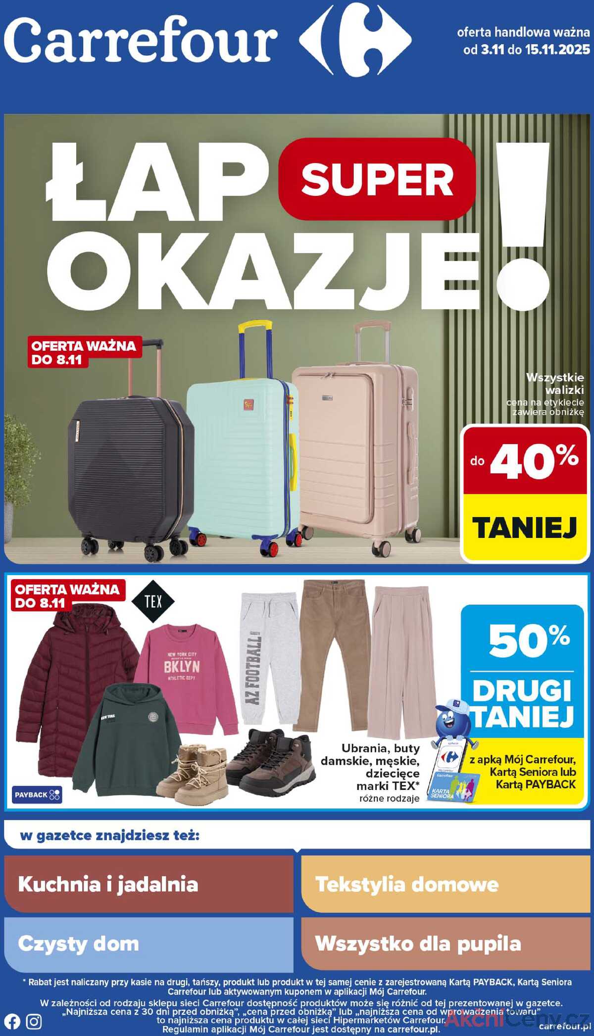 Leták Carrefour Polsko 3.11.-15.11.2025 - Využijte super příležitost od pondělí! strana 1