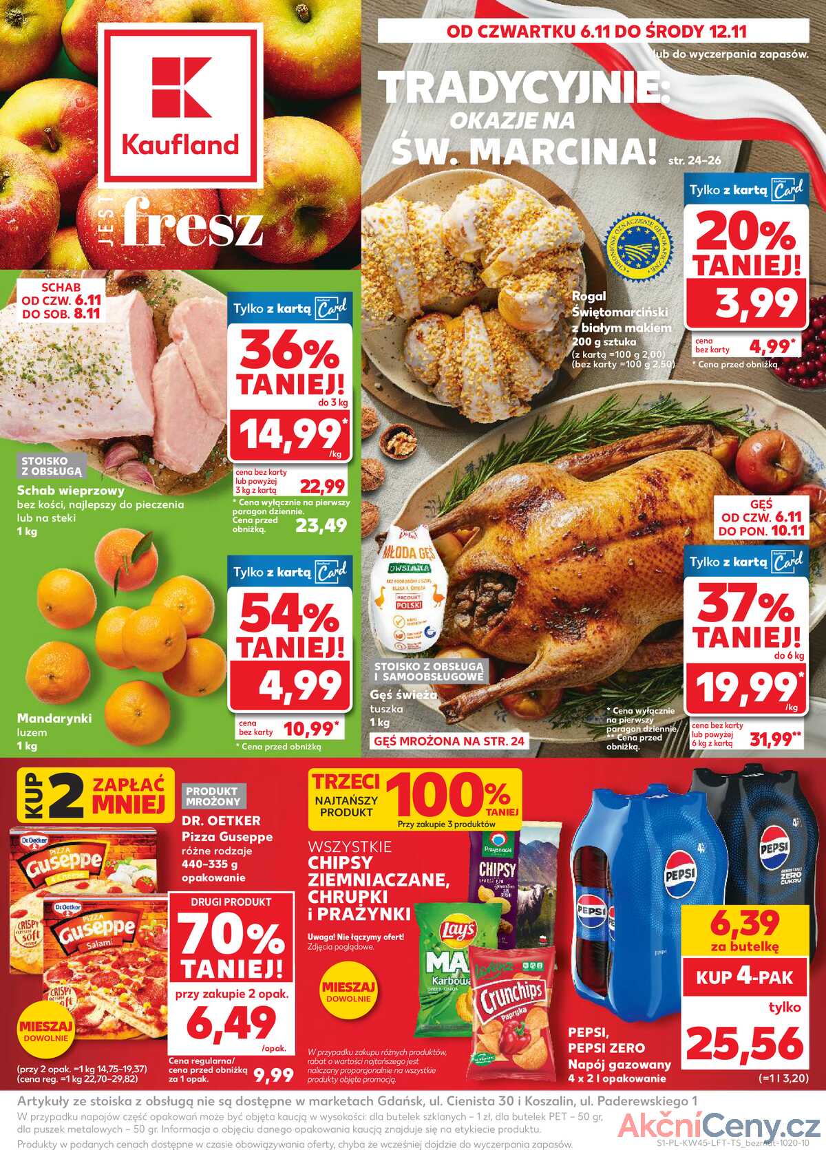 Leták Kaufland Polsko 6.11.-12.11.2025 - Noviny týdne strana 1