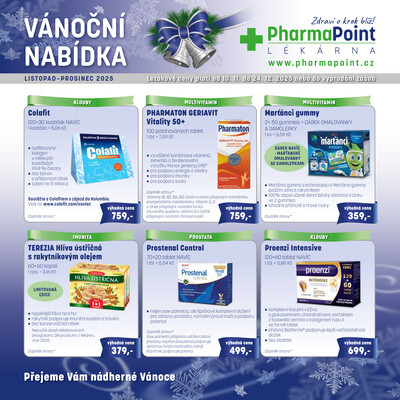 Pharma Point typ A od 10.11. do 24.12.2025