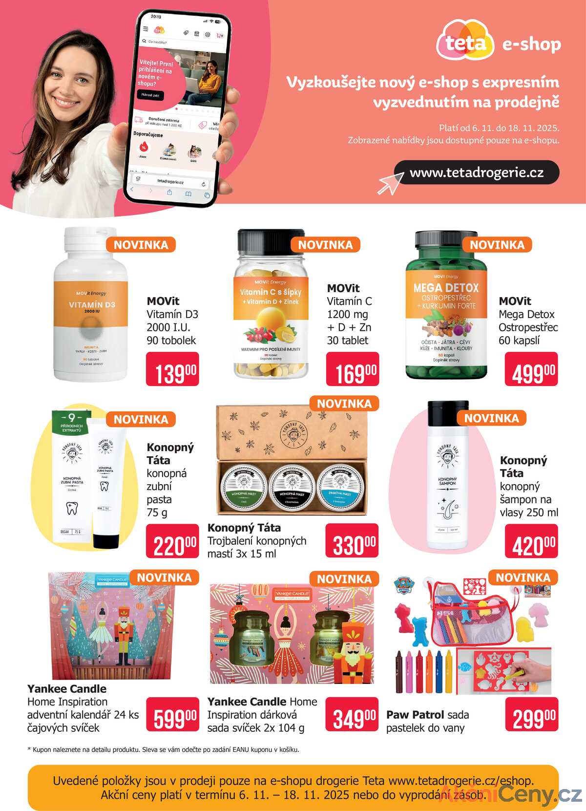 Teta drogerie eshop od 6.11. do 18.11.2025 strana 1